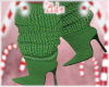 Green Knit Boots