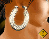 !Chk!Quilted Gold Hoops