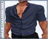 ~H~OPEN DK BLUE SHIRT