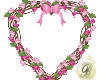 Pink Heart Flower Wreath