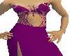 Purple evening gown