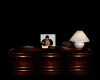 Mahogany Desk In White