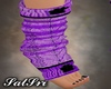 Purple Knitted Socks