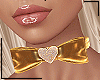 Gold Bow Collar