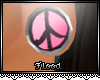 ƒ * peace sign |pink