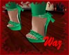 !W Bow shoe 1 Green 1