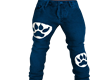 blue wolf paw print M