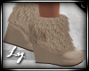*LY* Furry Boots Beige