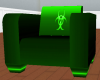 Toxic green couch