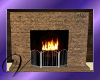 ~V~ Brick Fireplace