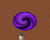 Purple swirl rug