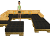 gold black angel couch 2