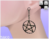 T|Pentagram Earrings DRV
