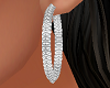 K silver earrings hoops