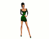 Emerald Leather Dress