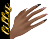 Rose gold black nails