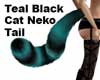 Cat Neko Tail Black Teal
