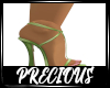 Green Sheer Heels