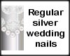 [WR] silver wed nails