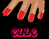 ~Elle~ Red Nails
