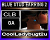 BLUE STUD EARRING 2