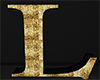 L Letter Black Gold