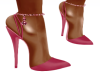 Raspberry jewelled heels