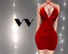 VV | Red Halter Dress