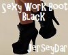 Sexy Work Boot Black