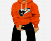 SKULL HOODY ORANGE