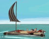 Island Raft w/ Sail