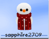*S* Snowman In Hand_Red