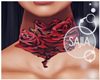 S! Neck Red Roses Tatto