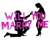 Marry Me Sign/Pink
