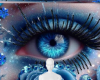 Blue eye background