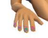 Male Animated rbow nails