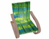 green deck cuddle chair