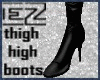 BLACK thigh High Boots