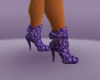 purple boots.