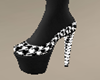 Houndstooth Thigh Boot