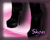 (A) black heel boots