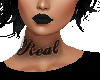 Real neck girl tattoo