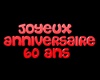 Sign Joyeux Anniversaire