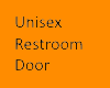 Restroom door Unisex