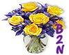 B2N-Roses/Iris Vase