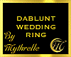 DABLUNT WEDDING RING