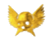 gold skull belly percing