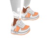 Orange and White shoes