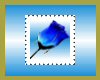 blue rose stamp