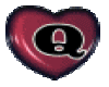 Q heart Letter